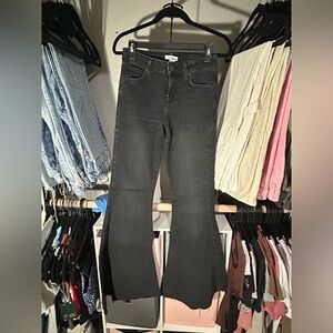 Flare Jeans Black Low-Rise